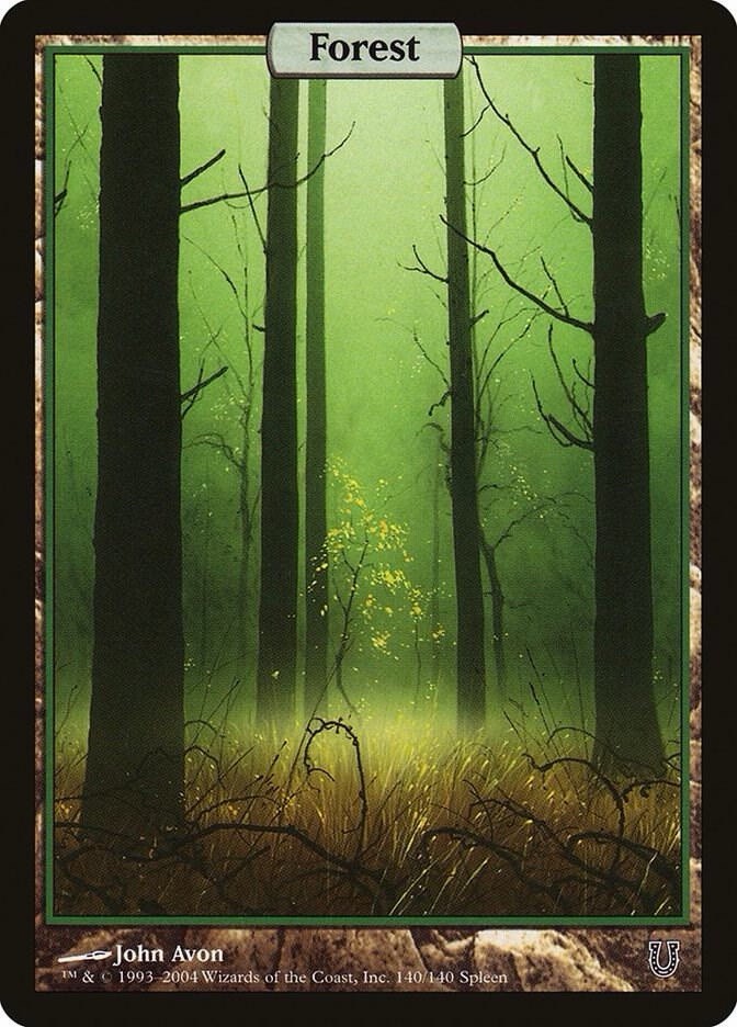 2004 Unhinged Magic The Gathering Forest 140/140 NM