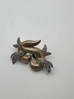 Vintage 1960s Signed Jomaz Gold Tone And Rhinestone Clip-On Earrings — photo 5