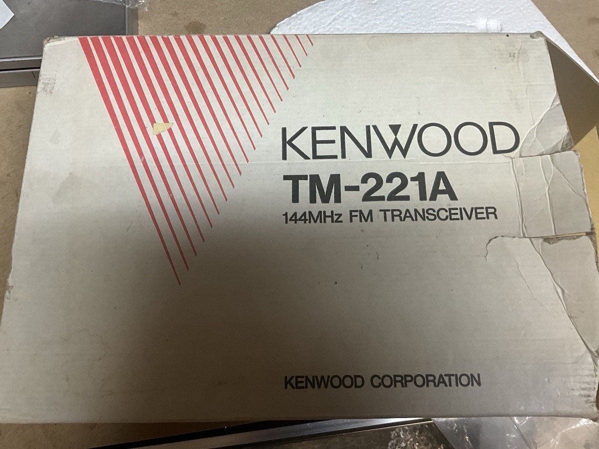 KENWOOD 144MHz FM TM-221S　 HI　40w機　現完動品 Vintage Kenwood TM-221A FM Transceiver amateur radio NEW in Open