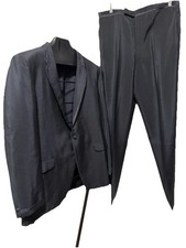 Vintage Superb 1966 After Six Black 2-Piece Tuxedo 41 Reg W34 X L32