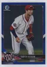 2018 Bowman Chrome Prospects Blue Refractor 64/150 Carter Kieboom #BCP192 ow3