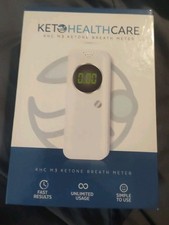 Keto Healthcare KHC M3 Ketone Breath Meter 6 Mouthpieces, Brand New NEVER USED