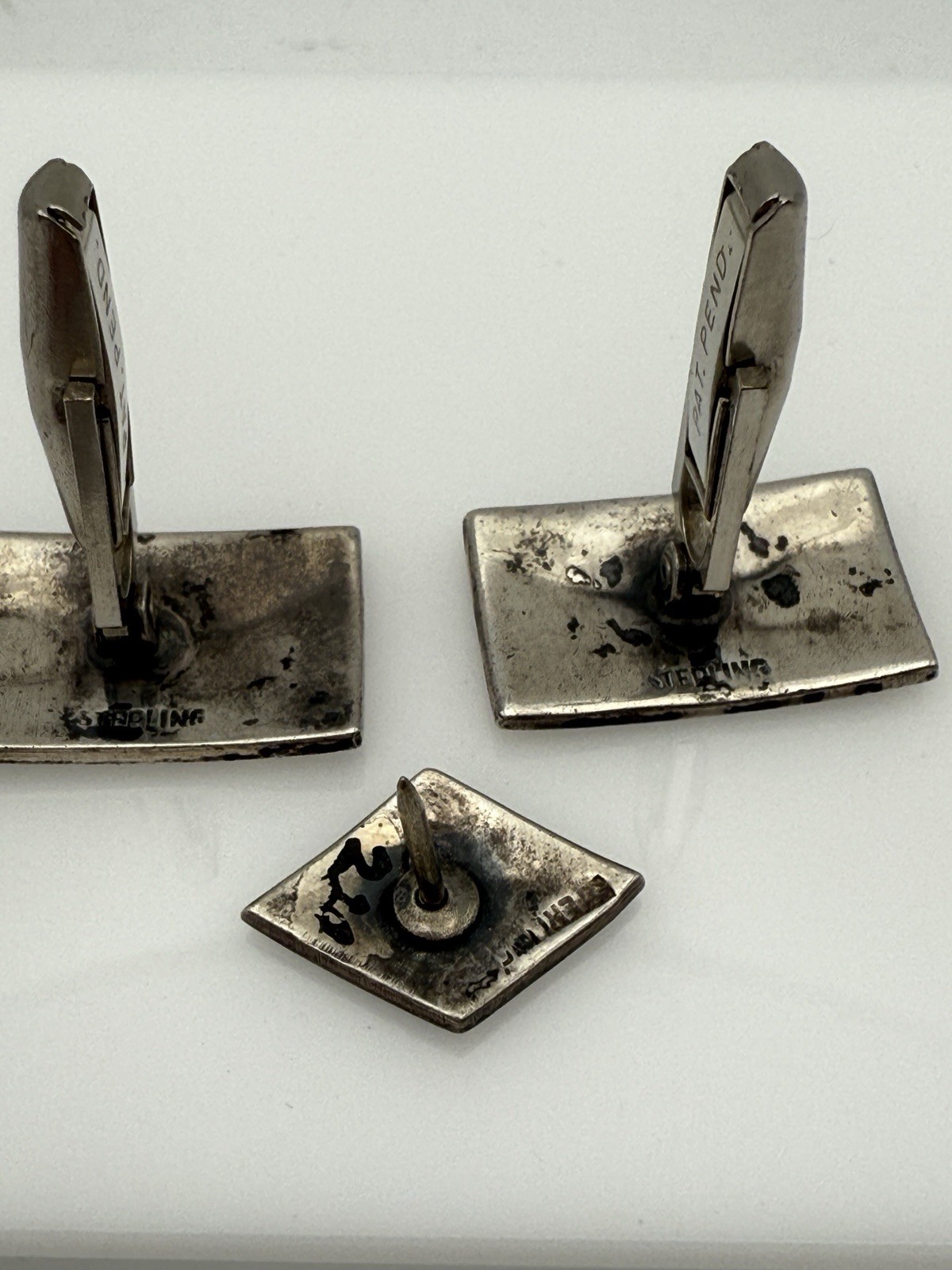 ROADRUNNER CUFFLINKS with SWIVEL BACKS And Tie Pi… - image 7