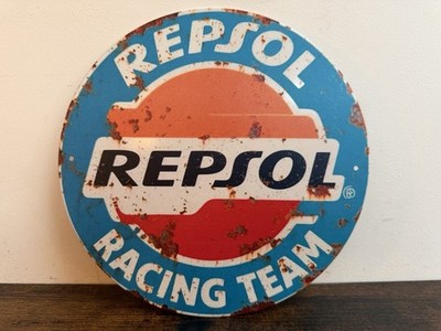 Blechschild RACING TEAM REPSOL Werbeschild Vintage Retro 20cm BAR Garage KELLER.