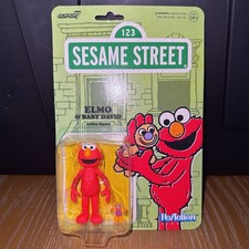 Sesame Street Elmo Baby David Super7 Reaction Action Figure