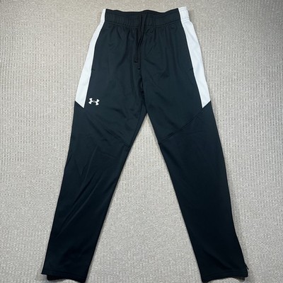 Under Armour Pants Loose Mens Medium Black UA Rival Joggers Sweatpants Gym
