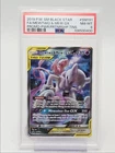 MEWTWO & MEW GX 2019 POKEMON SUN & MOON BLACK STAR PROMO #SM191 PSA 8 Q1048