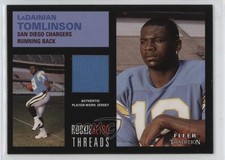 2001 Fleer Tradition Rookie Retro Threads LaDainian Tomlinson (Jersey) HOF 8we