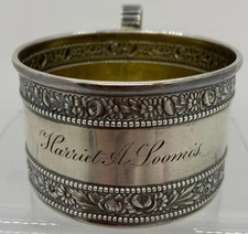 Gorham Sterling Silver Gold Wash Baby Cup 1903 Monogram #4605