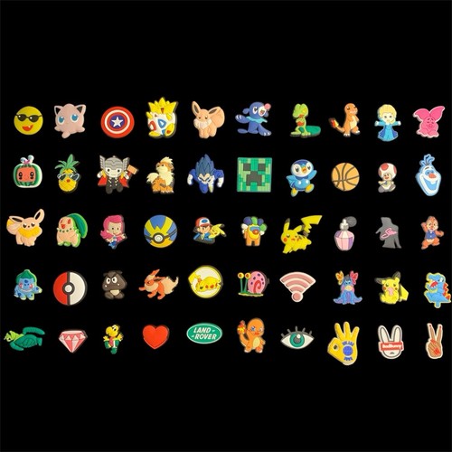 Lot Of 50 Assorted Variety Shoe Charms Decoration For Crocs #2305 - Picture 2 of 2