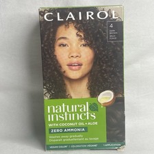 Clairol Natural Instincts Semi-Permanent Hair Color 4 Dark Brown No Ammonia