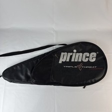 PRINCE TRIPLE THREAT TUNGSTEN TT GRANDE ZIPPERED TENNIS RACQUET COVER WITH STRAP
