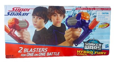 Super Soaker Hydro Fury 2-Pack Soaker Wars Water Toy Squirt Gun