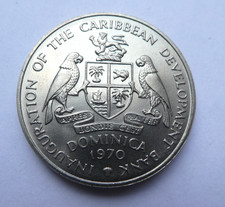4 Dollars Dominica, 1970, FAO - Karibische Entwicklungsbank - Papageien, St