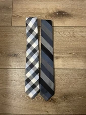 Ryan Seacrest Distinction Men's Tie Stripe Blue Lot Of 2
