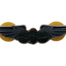 Bassnectar Pilot Wings Enamel Pin &ndash; 1.5&Prime; Blue/Silver Variant &ndash; Festival EDM 2014