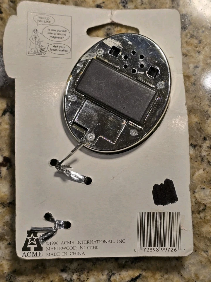Imán de sonido para refrigerador espejo misterioso plateado Acme "Nuevo" Foto 4 de 4
