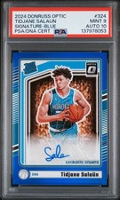 2024 Panini Donruss Optic #324 Tidjane Salaun Signature Blue PSA 9 Auto 10 /49