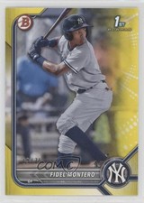 2022 Bowman Prospects Yellow Border 19/75 Fidel Montero #BP-74 0hw6