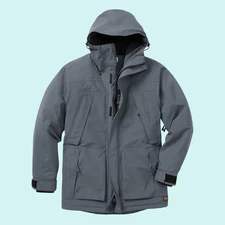 Duluth Men's Whaleback Waterproof Insulated Parka/ Steel Blue - BIG DEAL!!