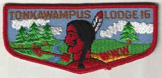 Tonkawampus Lodge 16 OA flap merged 2006 FREE SHIPPING