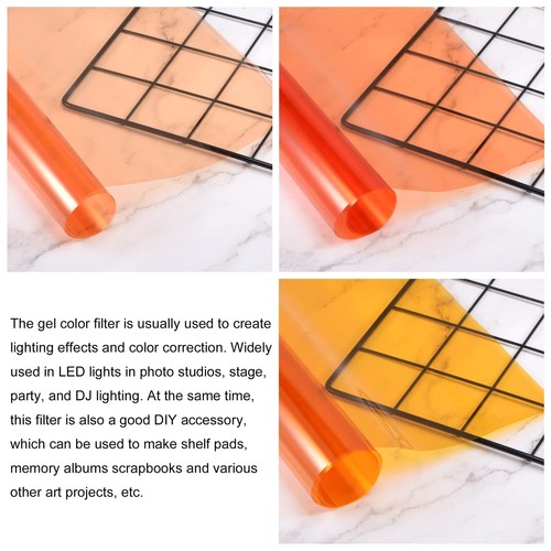 Gel Color Filter Paper PVC Film 40x50cm Orange 85 85A 85B for Photo Studio Re... - Picture 4 of 5