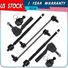 For 2007-2010 Chrysler Sebring 8Pcs Ball Joints Steering Sway Bar Tie Rod End