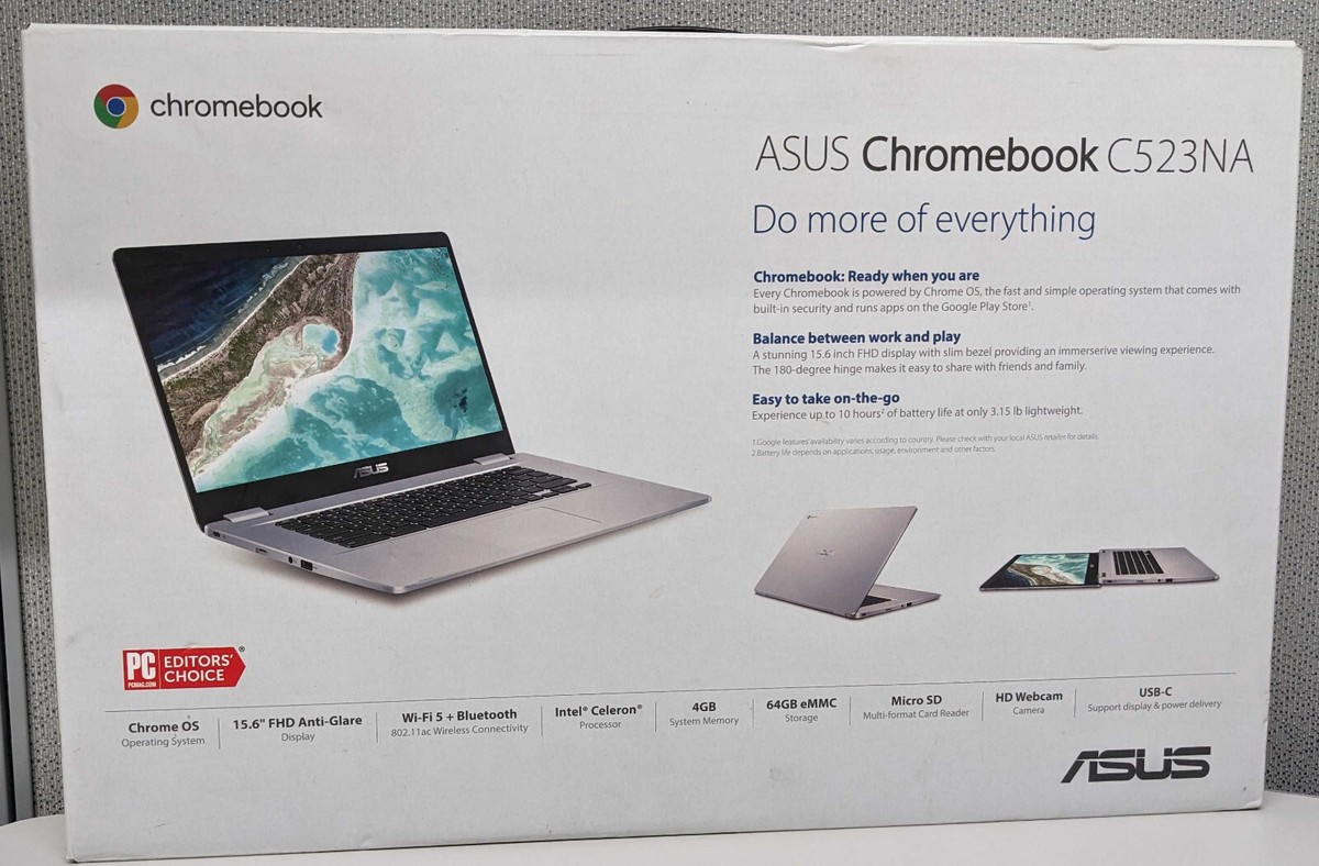 NB ASUS CHROOMEBOOK MODEL:C523N SN:L9NXCV03R154367 CN:JT22D