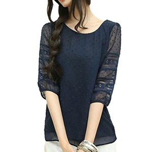 lace mesh blouse