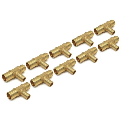 THE ROP SHOP (25) 3/4" x 3/4" x 1/2" PEX BRASS TEES Crimp Fitting Coupler Plumbing LEAD FREE