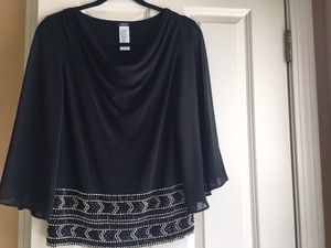 black evening blouse