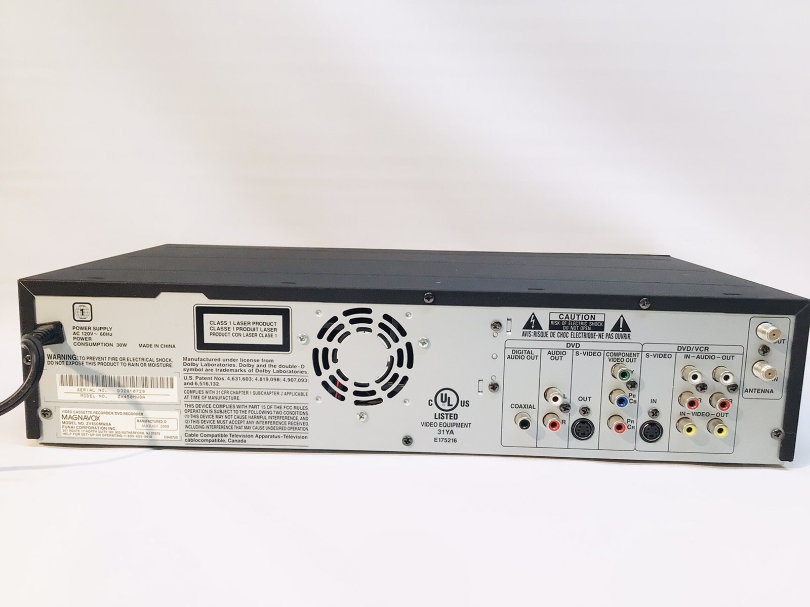 Magnavox ZV450MW8 VCR/DVD Recorder w/ Remote And Manual 961613075208 eBay