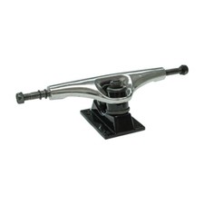 Yocaher 125mm / 5" Skateboard Trucks - Chrome / Black (Pair of 2 )