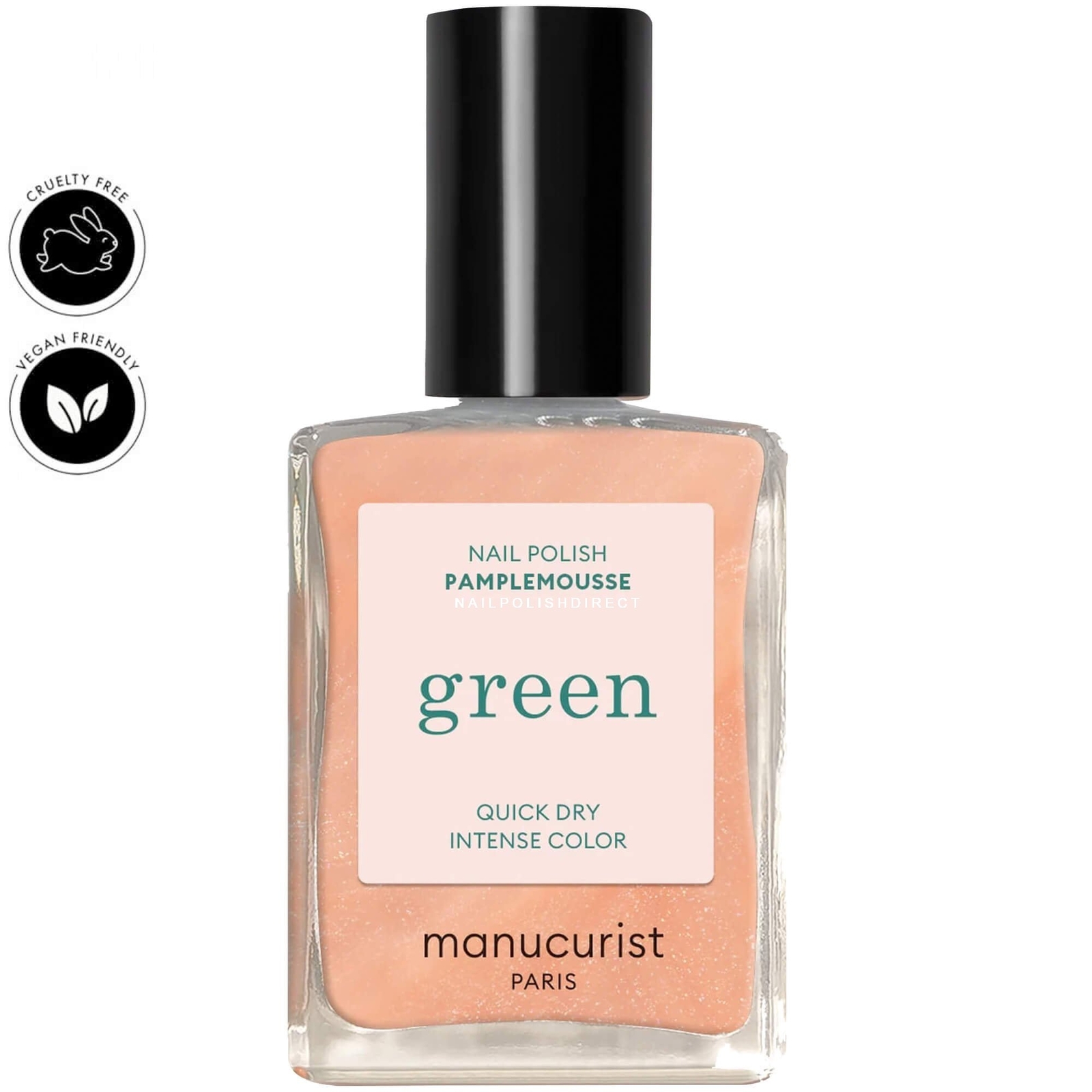 Manucurist Green Vegan-Friendly Nail Polish - Pamplemousse 15ml
