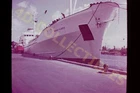 Original slide photo 1971 Florida Port Tampa Cargo Ship BANANA PLANTER Bow