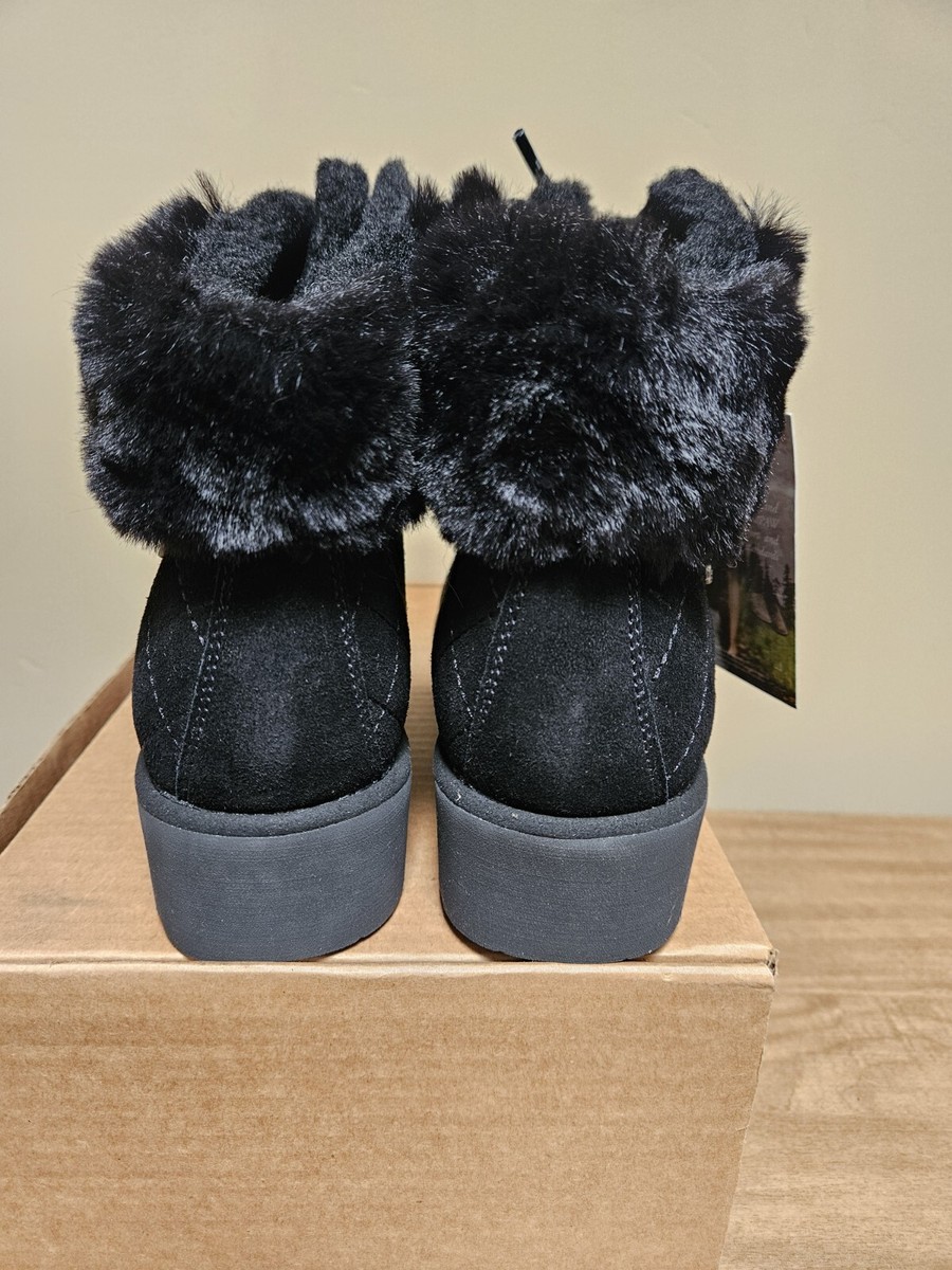 Bearpaw Womens Winter Lace Up Wedge Suede Hiker Boots 