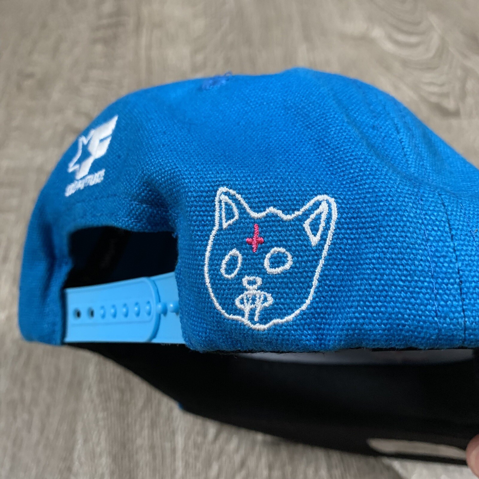 GOLF WANG Odd Future Box Cutter Snapback Hat, TEAL Blue image 4