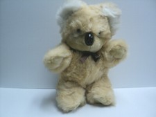 Vintage Plush Koala 16" H x 12" W Golden Tan Stuffed Toy Excellent 