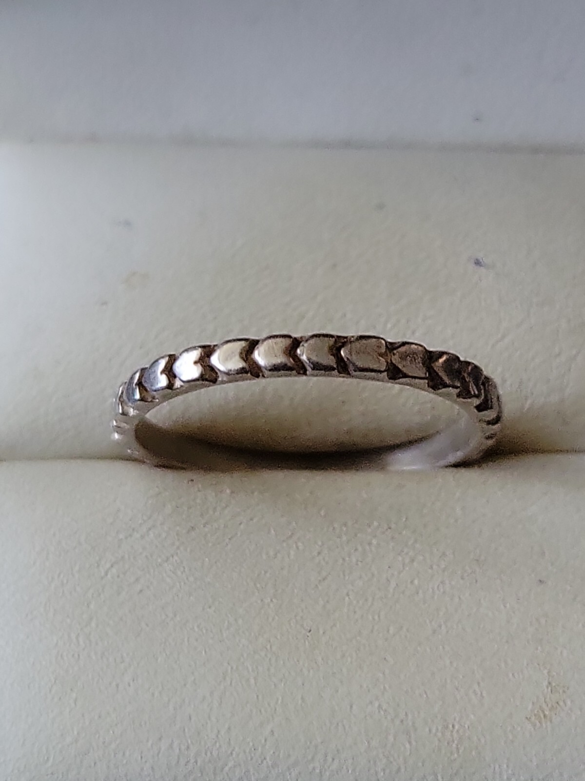.925 Sterling Silver Stackable Ring Band, Size 8.… - image 1
