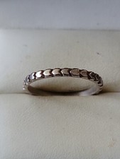 .925 Sterling Silver Stackable Ring Band, Size 8.75