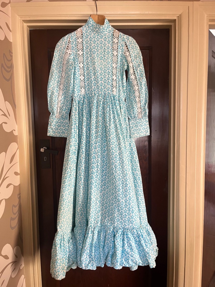 Vintage 1960's Laura Ashley Made in Wales prairie dress Size 10