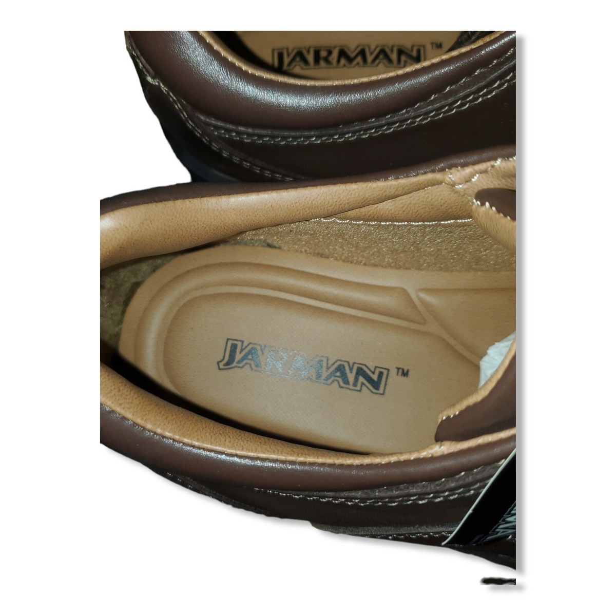 Jarman Men's Brown Leather Oxford Dress Shoes Comfort