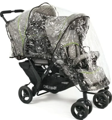 Chic 4 Baby DUO Geschwisterwagen - Melange Grau es Ist UNBENUTZT In  Verpackung. - Bild 1 von 4