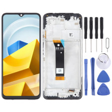 For Xiaomi Poco M5 4G LCD Display Touch Screen Digitizer Assembly  With Frame