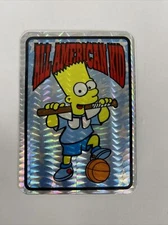 Vintage 1991 The SIMPSONS Vending Machine Prism Sticker BART All American Kid