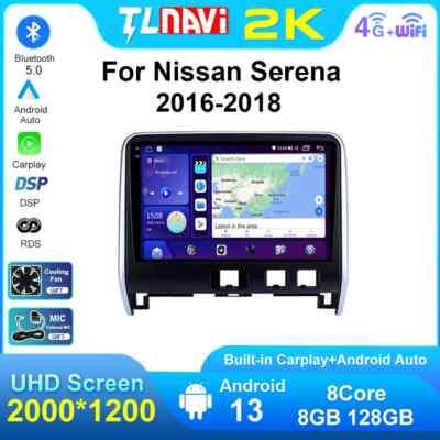 For Nissan Serena 16-18 GPS Navigation System Multimedia Player Screen Car Radio