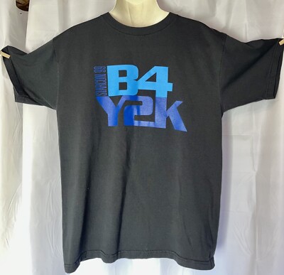 Vintage Starfest 1999 B4Y2K Mens Size XL Tee Shirt Black Danger Zone Overload
