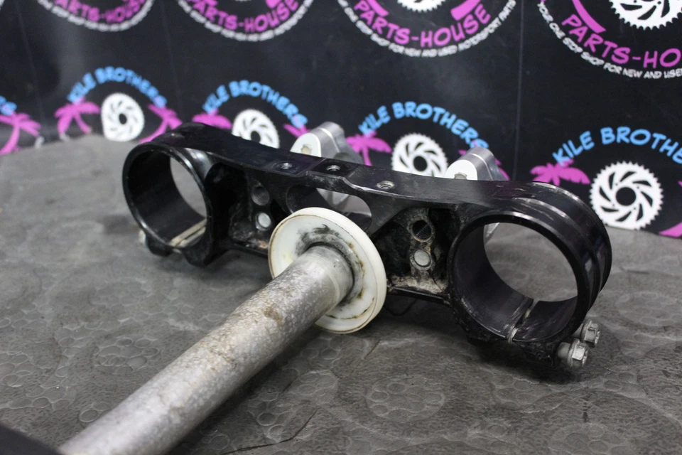 2011 2012 ktm 350 SXF FRONT FORKS LOWER UPPER TRIPLE TREE STEM CLAMP BAR MOUNT - Image 4 of 4