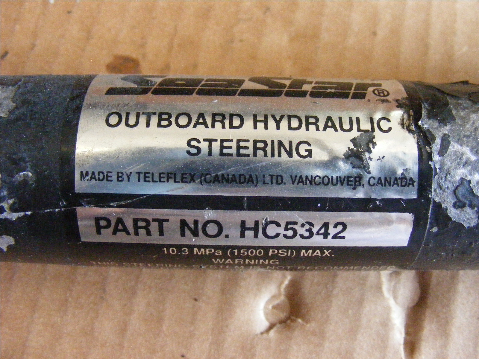 SeaStar Teleflex HC5342 Outboard Hydraulic Steering Cylinder Side Mount