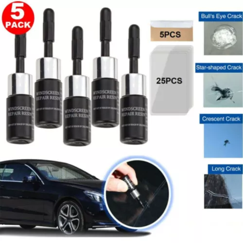5PCS Repair Glass Windshield Kit Window Crack Car Tool For Screen Resin Home Use - Picture 1 of 11
